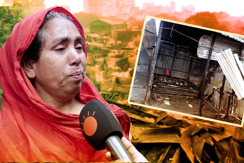 এবারের শীতে কেমন আছেন আগুনে পুড়ে যাওয়া কড়াইল বস্তির মানুষেরা