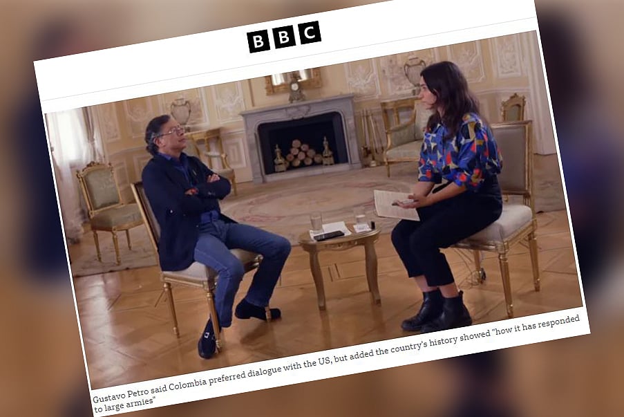 কলম্বিয়ায় মার্কিন সামরিক পদক্ষেপের ‘বাস্তব হুমকি’ রয়েছে: বিবিসিকে পেত্রো