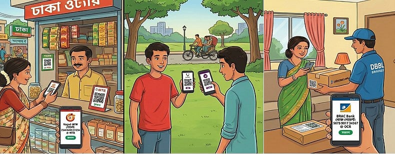 সবার জন্য কিউআর কোডের মাধ্যমে ক্যাশলেস বাংলাদেশ বাস্তবায়ন