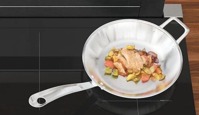 সব পাত্রই ইনফ্রারেড চুলায় ব্যবহারযোগ্য, তবে তলা বাঁকা হলে তাপ সমানভাবে ছড়ায় না