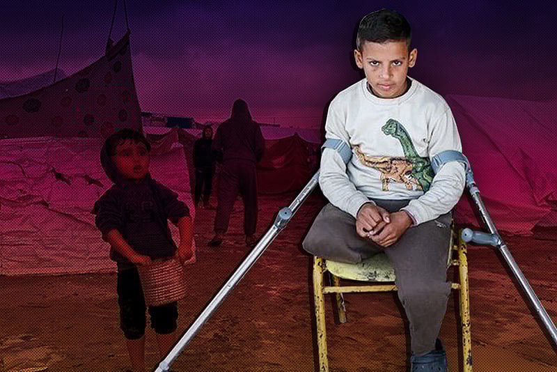 আমার এক পা আমার আগেই জান্নাতে চলে গেছে: গাজার শিশু