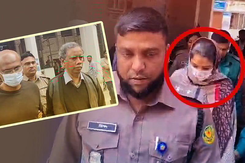 ‘তাড়াতাড়ি হাঁটেন’ পুলিশ সদস্যদের উদ্দেশে পি কে হালদারের সহযোগী নাহিদা