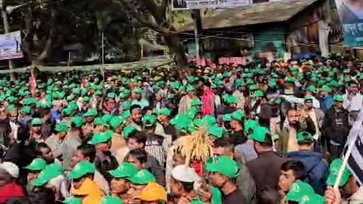 তারেক রহমানের অপেক্ষায় নির্বাচনী সমাবেশে সিলেটবাসী