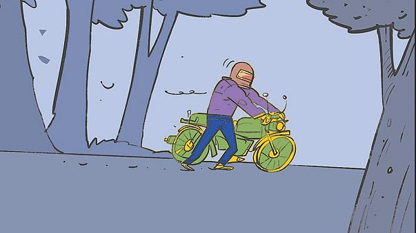 বাবু কেন বাইক ঠেলে নিয়ে যাচ্ছে