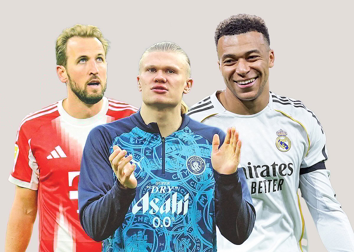 কেইন-এমবাপ্পে-হলান্ড: সোনার জুতোর লড়াইয়ে কে এগিয়ে