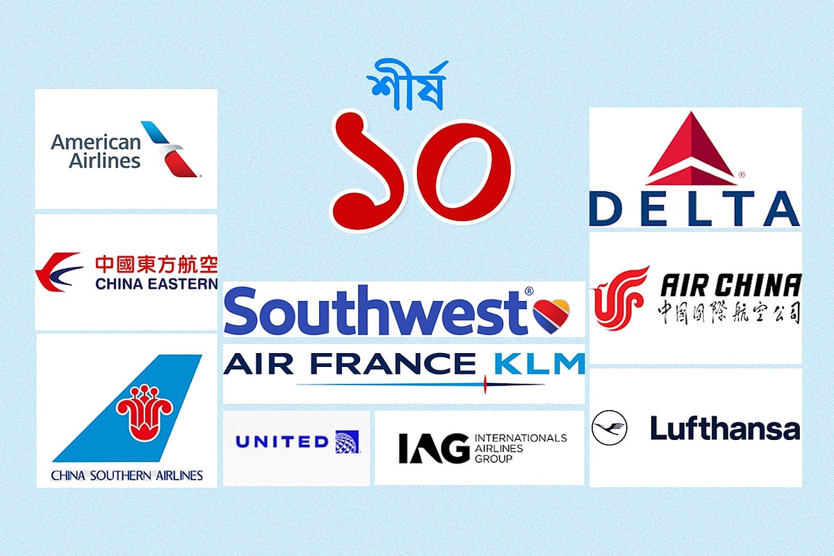 আয়ের দিক থেকে বিশ্বের শীর্ষ ১০ এয়ারলাইনস