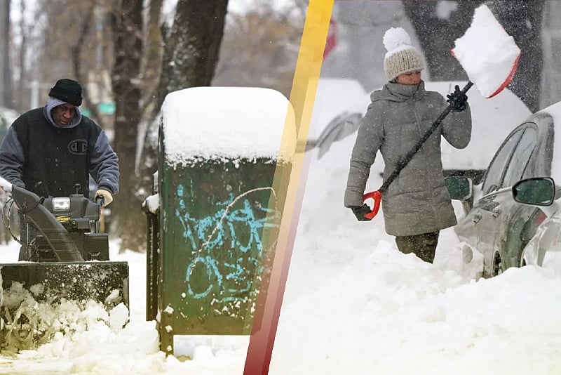 তুষারঝড় ও তীব্র ঠান্ডায় বিপর্যস্ত যুক্তরাষ্ট্র, থমকে আছে যোগাযোগব্যবস্থা