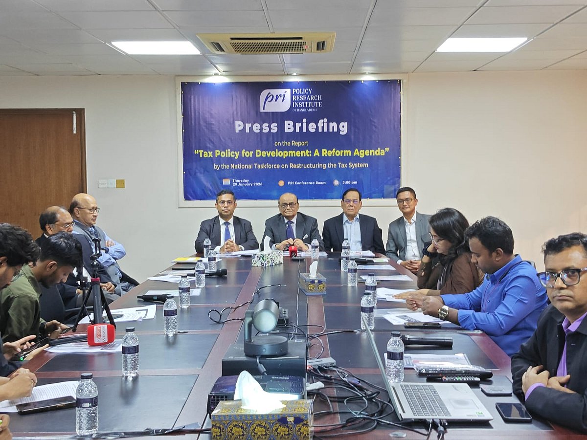 ২০৩৫ সালে কর-জিডিপির লক্ষ্য ১৫-২০ শতাংশে উন্নীত করার সুপারিশ