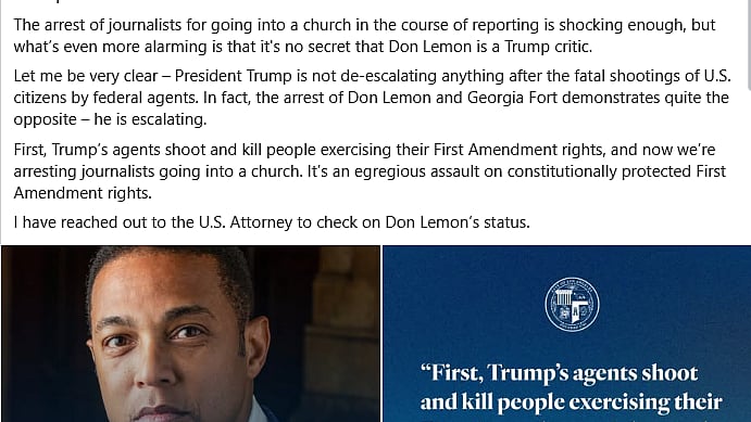 যুক্তরাষ্ট্রের ক্যালিফোর্নিয়ার লস অ্যাঞ্জেলেসের মেয়র ক্যারেন ব্যাসের ফেসবুক পোস্টের স্ক্রিনশট