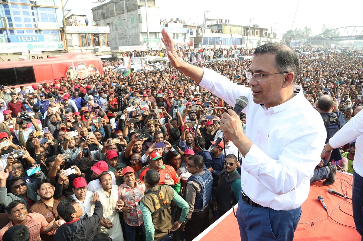 মানুষ এবার প্রমাণ করে দেখাবে বগুড়ার মাটি বিএনপির শক্ত ঘাঁটি: পথসভায় তারেক রহমান