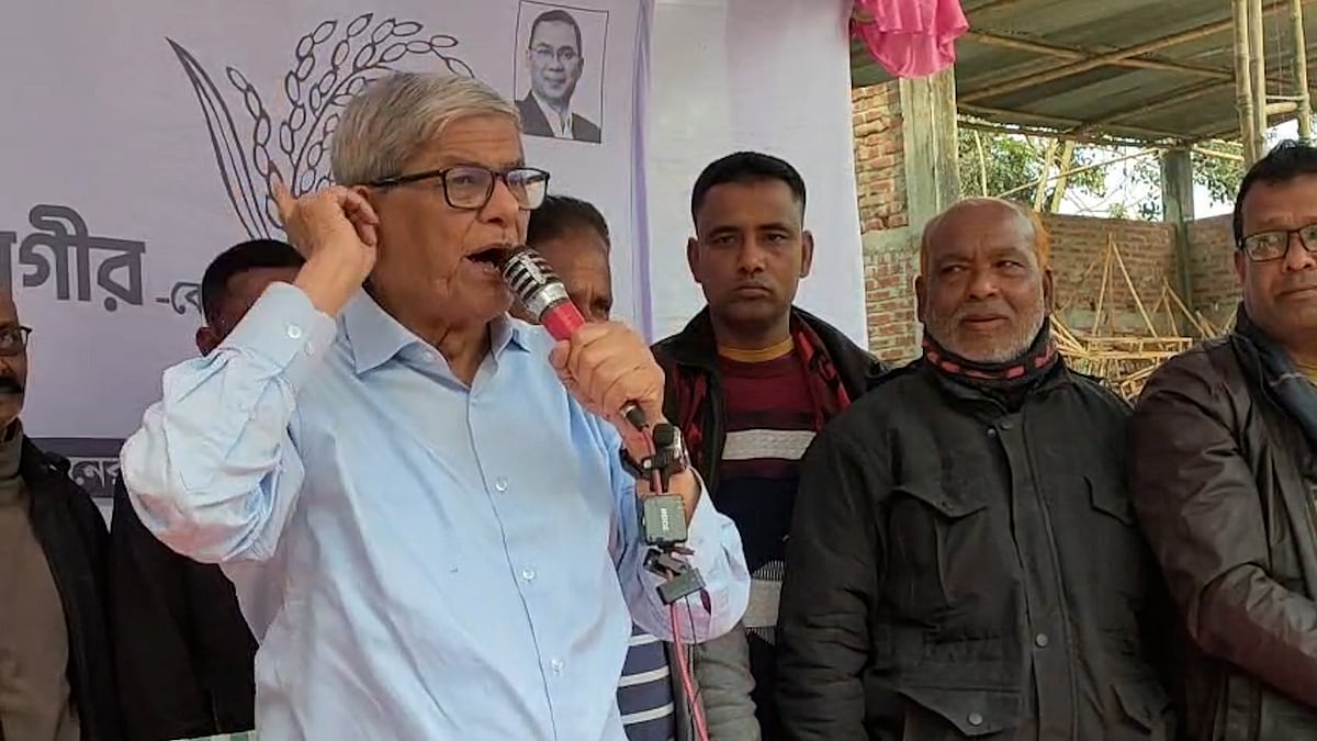 হিন্দু সম্প্রদায়ের প্রতি মির্জা ফখরুল: প্রথম শহীদ হতে হয়, আমি হব