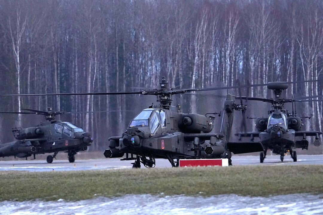 US Apache attack helicopter