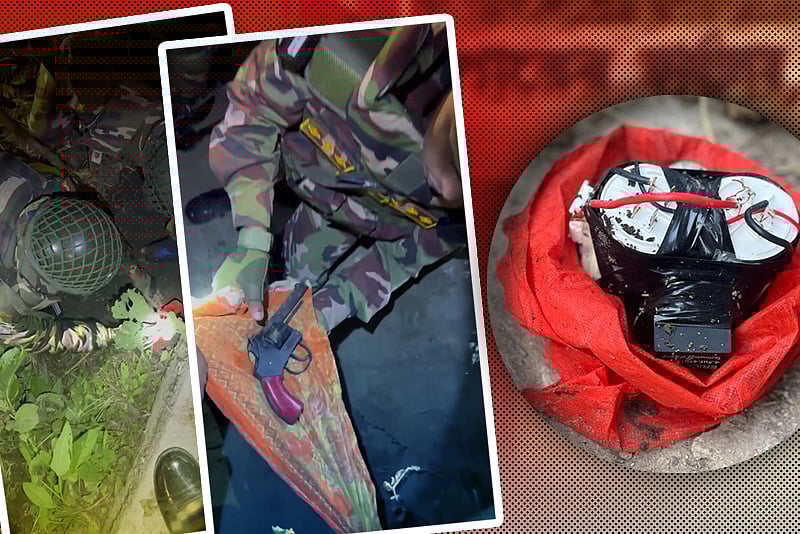 মানিকগঞ্জে যৌথ বাহিনীর অভিযানে আগ্নেয়াস্ত্র, বোমা ও ককটেল উদ্ধার