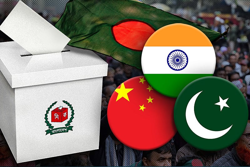 বাংলাদেশের ২০২৬–এর নির্বাচন নিয়ে কী ভাবছে ভারত, পাকিস্তান ও চীন?