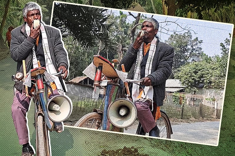 সাইকেলে চড়ে ভোটের মাঠে গাইবান্ধা-৩-এর প্রার্থী আজিজার