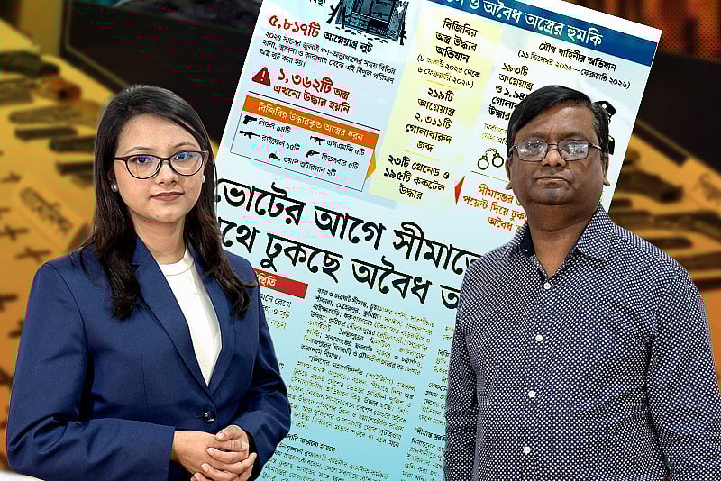 ভোটের আগে সীমান্ত দিয়ে ঢুকছে অবৈধ অস্ত্র: নিরাপত্তা কতটা ঝুঁকিতে?