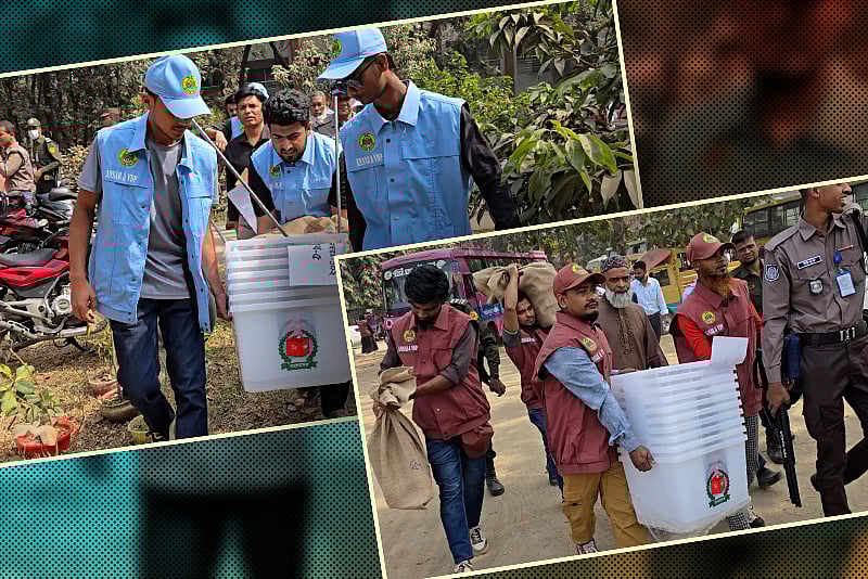 ভোটকেন্দ্রে পাঠানো হচ্ছে নির্বাচনী সরঞ্জাম