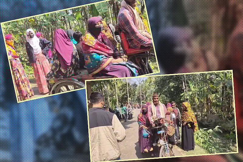 বাগেরহাটের একটি কেন্দ্রে ভোটাররা কাকে ভোট দিচ্ছেন, তা দলের সমর্থকদের জানার চেষ্টার অভিযোগ