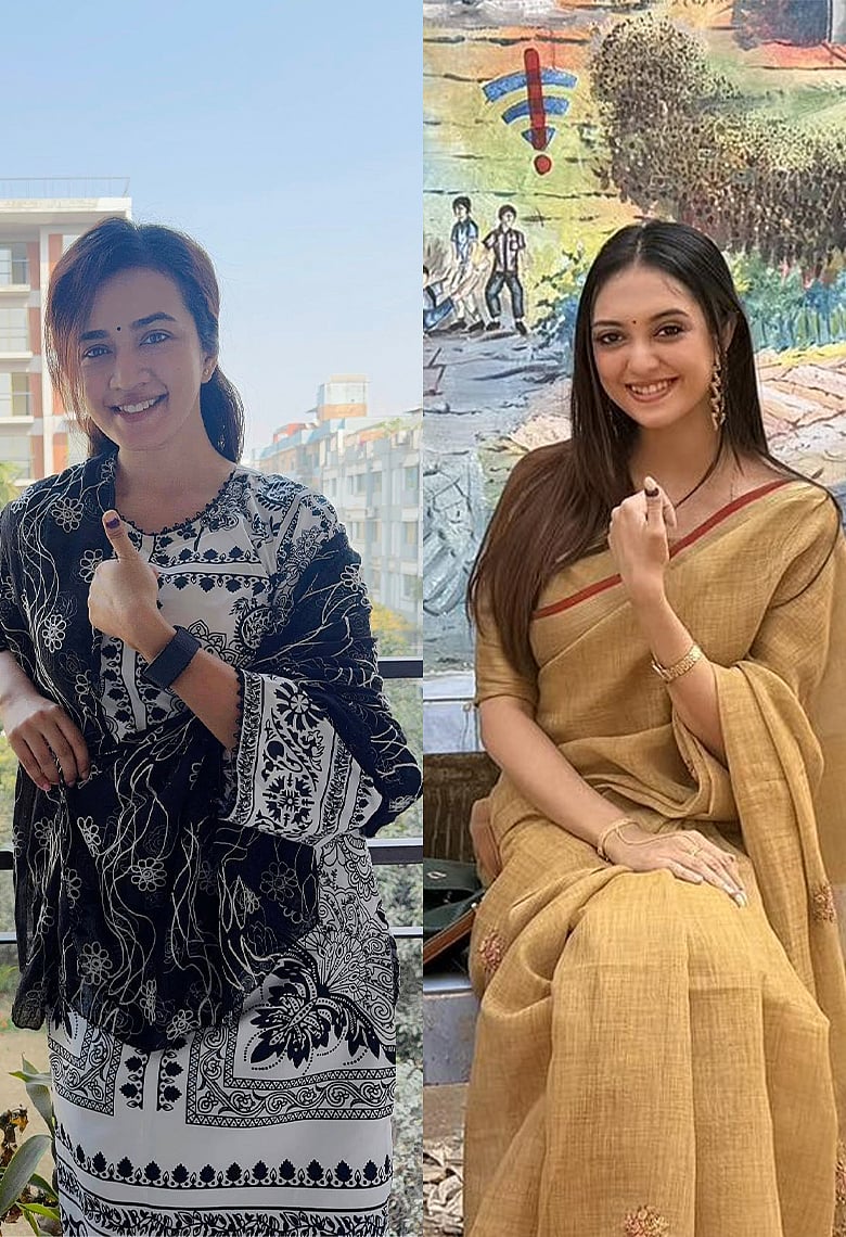 জেন-জি তারকাদের নির্বাচন লুক: আইশা ও পারশা