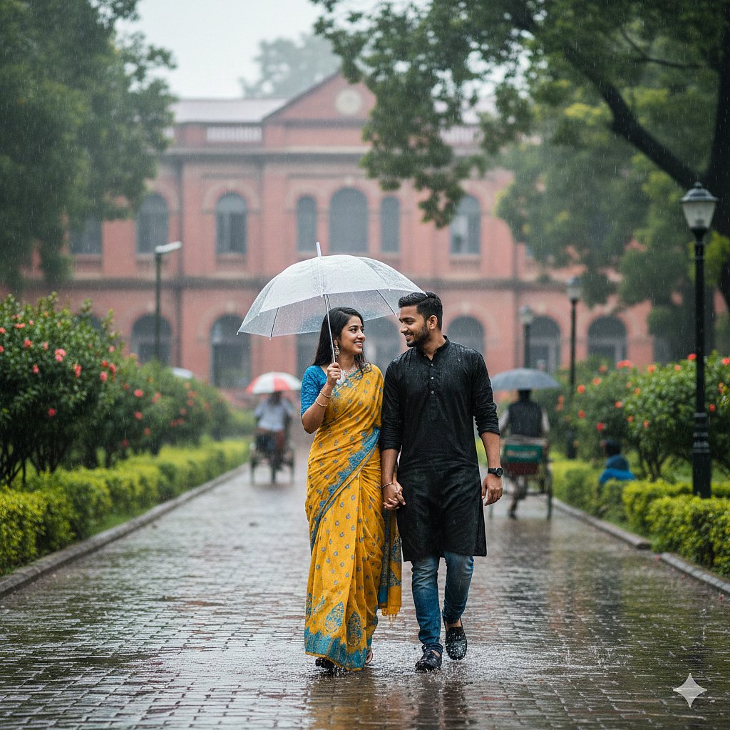 তোমার জীবনেও এমন কেউ আসুক, বলুক, চলো বৃষ্টিতে ভিজি