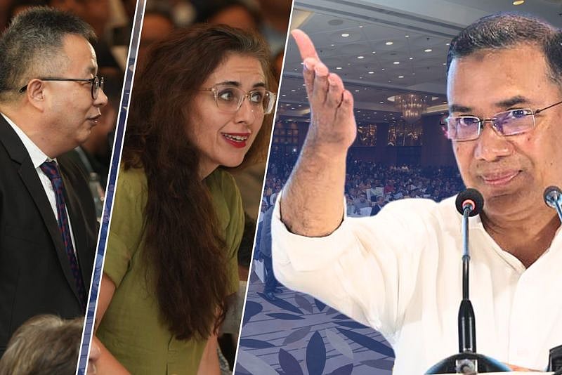 দেশি-বিদেশি সাংবাদিকদের মুখোমুখি তারেক রহমান