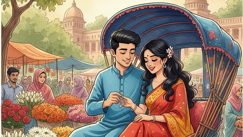 ঝুমু বলল, ‘ইমন ভাই, চোখ খুলে এবার আমার জন্মদিনের উপহারটা বের করেন’