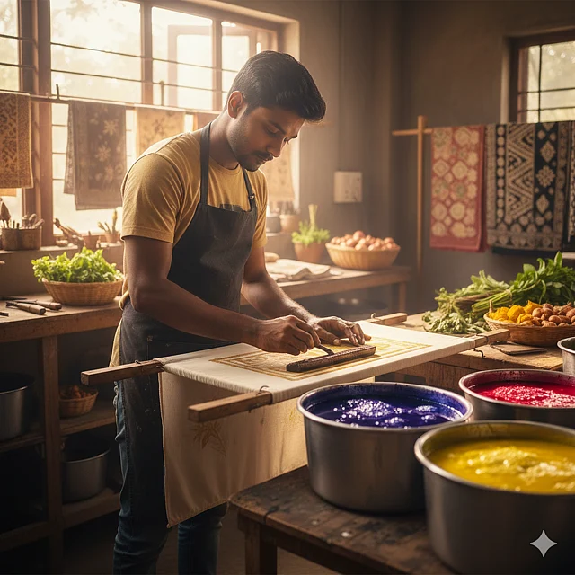 কাপড় রাঙানোর কাজ করুন