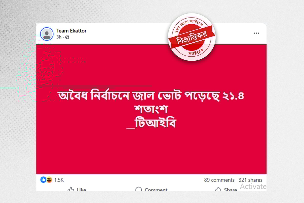 জাল ভোট নিয়ে টিআইবি কী বলেছে, আর কী ছড়াচ্ছে