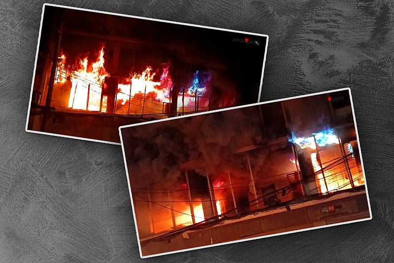 ফায়ার সার্ভিসের কর্মীরা আসার আগেই পুড়ে ছাই হয়ে গেল প্রথম আলো ভবন