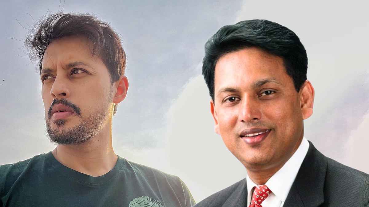 অভিনেতা ইরফান সাজ্জাদ ও এহসানুল হক মিলন। ছবি: কোলাজ