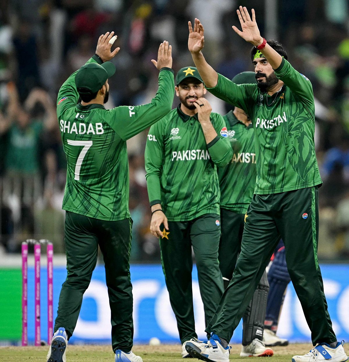 ফারহান ও তারিকের ক্যারিয়ার সেরা পারফরম্যান্সে সুপার এইটে পাকিস্তান