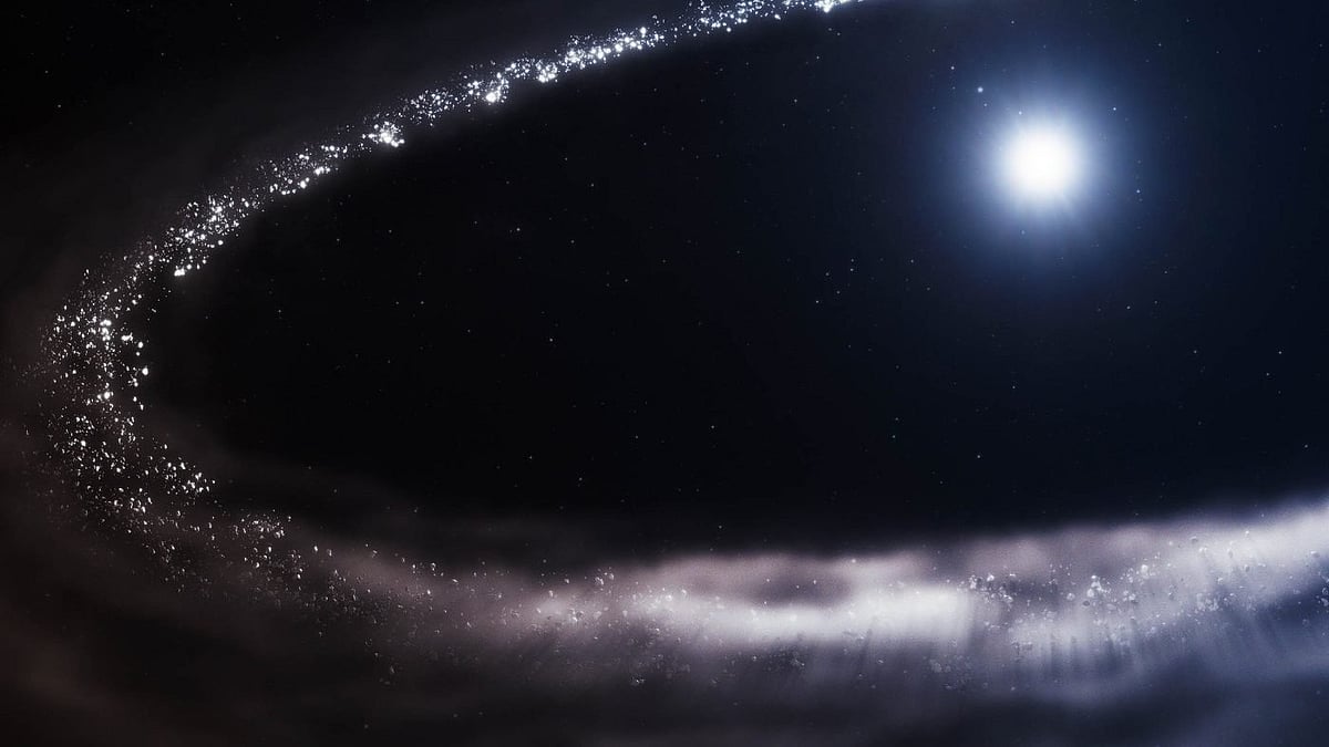 সৌরজগতের বাইরে থাকা তরুণ এক নক্ষত্রের বলয়ে জমাট বরফের সন্ধান