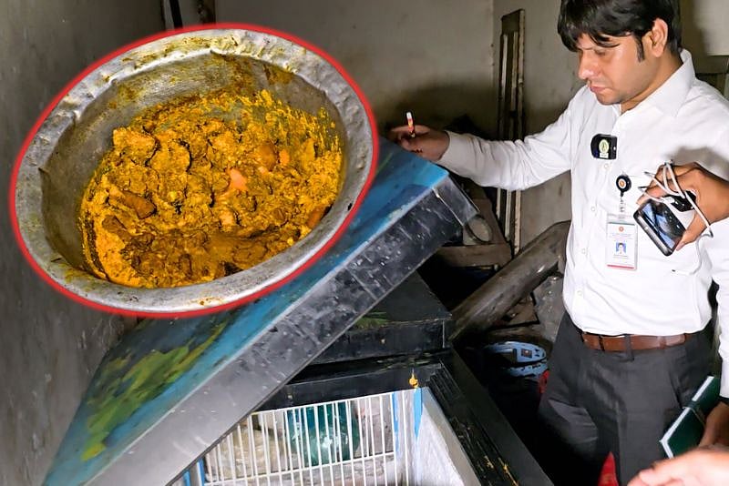 ফ্রিজের কাঁচা মাছ-মাংসের সঙ্গে রান্না করা খাবার রাখায় হোটেল ব্যবসায়ীকে জরিমানা