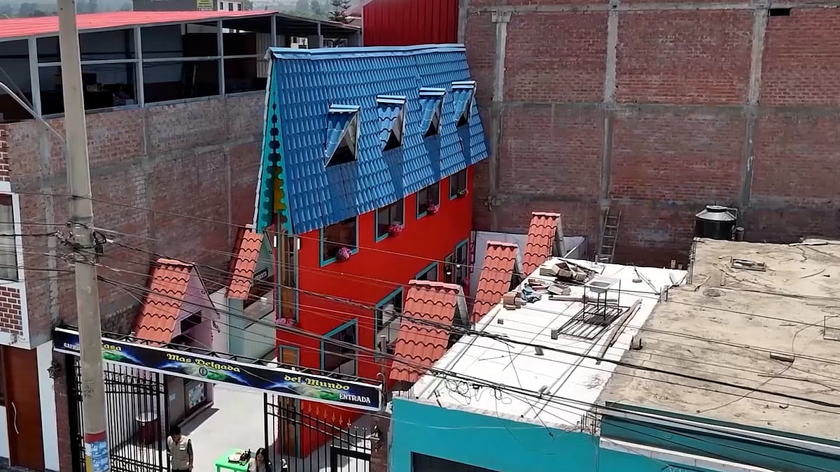 বিশ্বের সবচেয়ে সরু বাড়ির তালিকায় ৬৩ সেন্টিমিটারের এই চওড়া ঘর