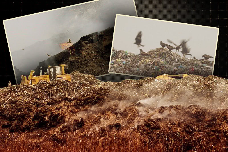 মাতুয়াইল স্যানিটারি ল্যান্ডফিলে আগুন, বিষাক্ত ধোঁয়ায় স্বাস্থ্যঝুঁকিতে মানুষ