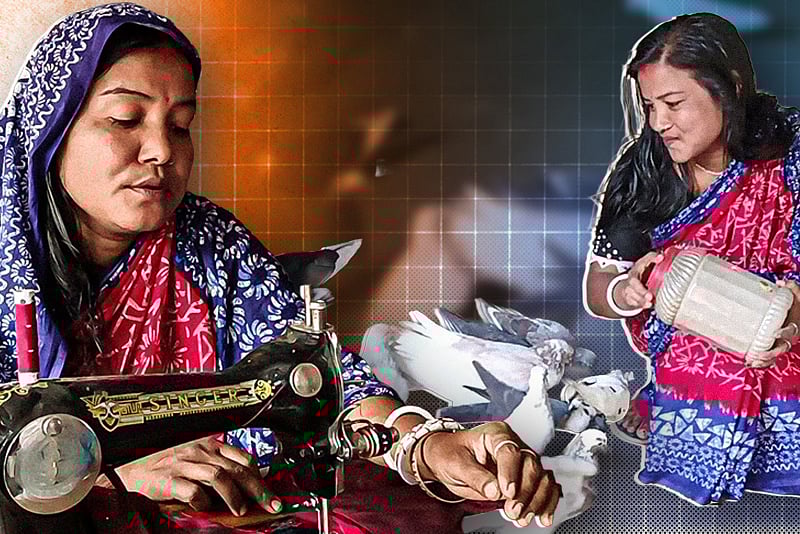 নিজে স্বাবলম্বী হয়ে অন্য নারীদের ভবিষ্যৎ গড়ছেন লাভলী