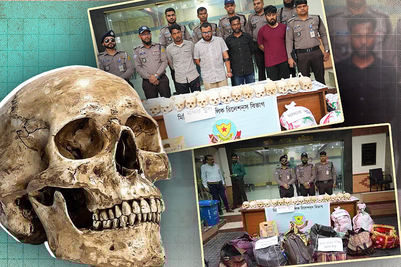 রাজধানীতে ৪৭টি মাথার খুলি, হাড়-কঙ্কাল উদ্ধার