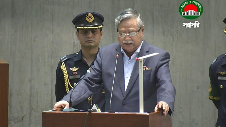 গণ–অভ্যুত্থানের মধ্য দিয়ে ফ্যাসিবাদী সরকারের পতন ঘটেছে:  সংসদে রাষ্ট্রপতি