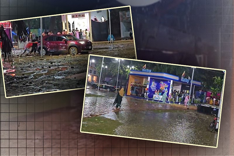 হঠাৎ আসা বৃষ্টির কবলে বইমেলা, বন্ধ হয়ে যায় স্টলগুলো