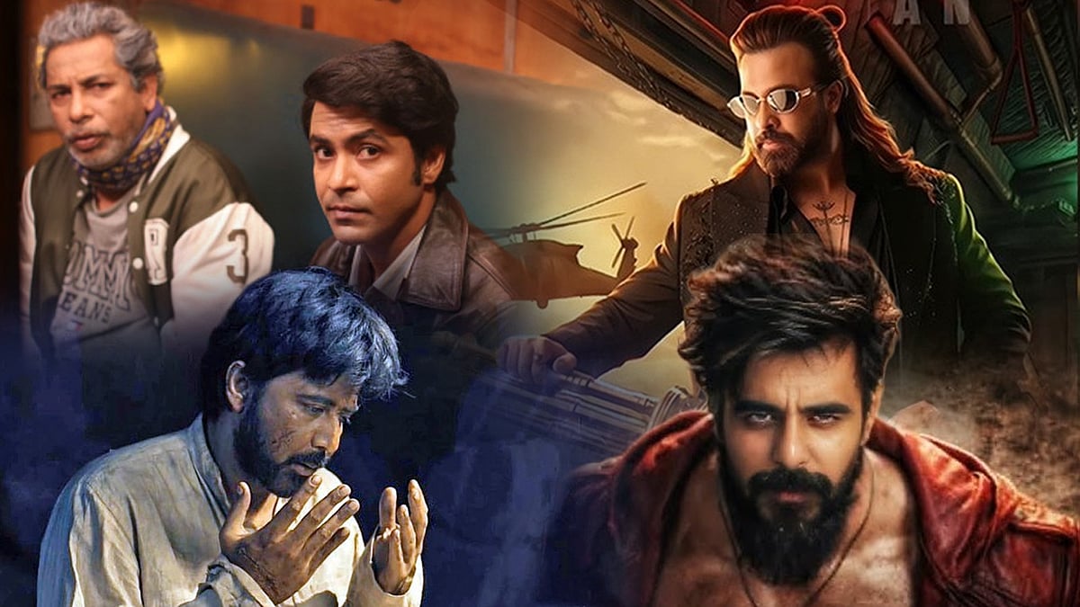 ঈদে মুক্তি পেয়েছে ৫টি সিনেমা। ছবি: কোলাজ