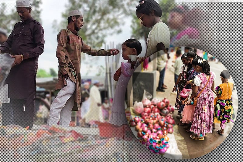 শতবর্ষী ঈদগাহ মাঠে জমজমাট মেলা