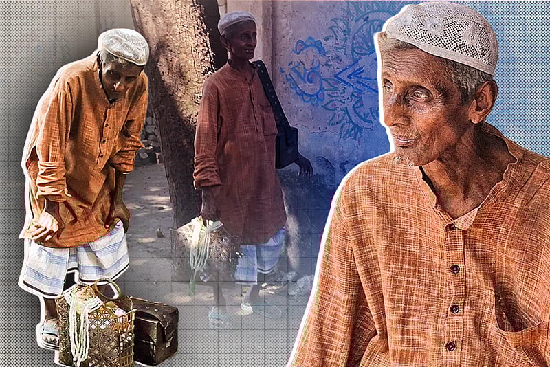 বয়স ১০০ ছুঁয়েছে, এর মধ্যে ৬০ বছর ধরেই ফেরি করে হজমি বিক্রি করছেন