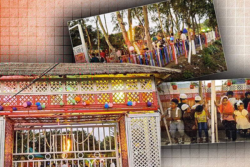 কুমিল্লায় ঈদের দিন উদ্বোধন করা হয়েছে ‘গ্রামের বাড়ি পার্ক’, দর্শনার্থীদের ভিড়