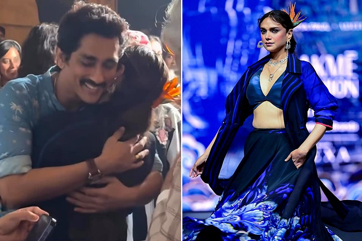 ক্যামেরায় ধরা পড়ল অদিতি–সিদ্ধার্থের আলিঙ্গন, ভাইরাল ভিডিও