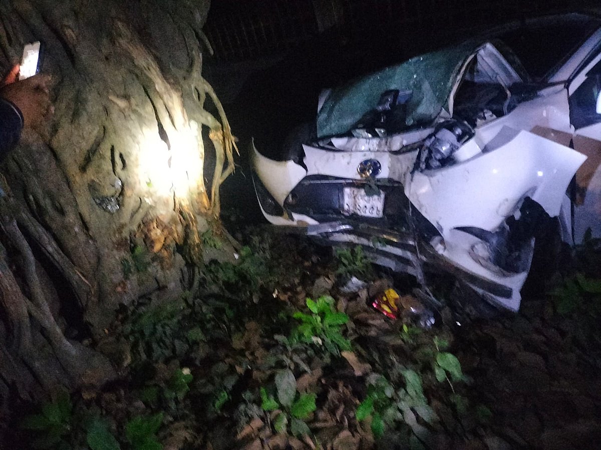 সড়কের পাশের গাছে প্রাইভেট কারের ধাক্কা, বাবা–ছেলেসহ নিহত ৩