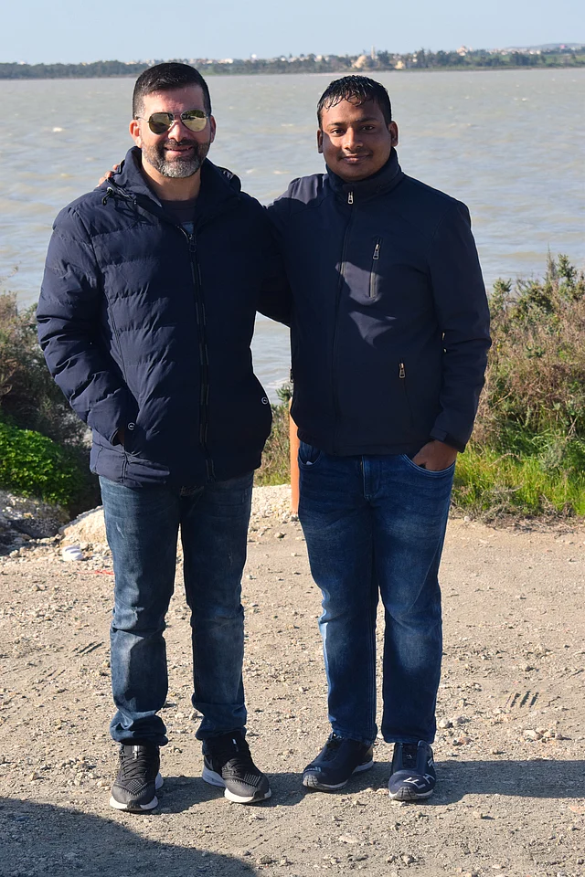 ডেভিডের সঙ্গে লেখক