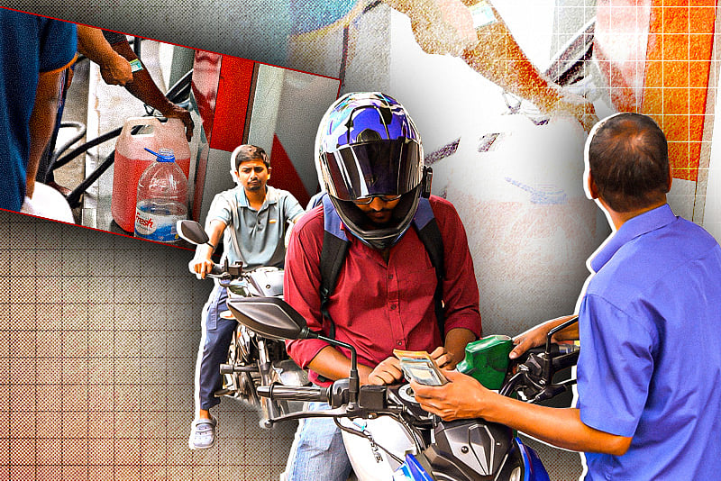 রাজধানীতে কাটেনি জ্বালানি তেলের সংকট, বন্ধ অনেক পাম্প