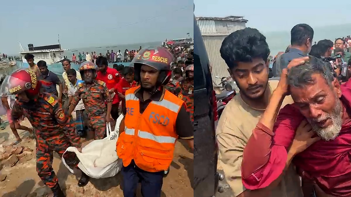 পদ্মাপাড়ে স্বজনদের আহাজারি