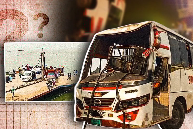 পন্টুনে নেই রেলিং: দৌলতদিয়া ফেরিঘাট যেন ‘মৃত্যুফাঁদ’