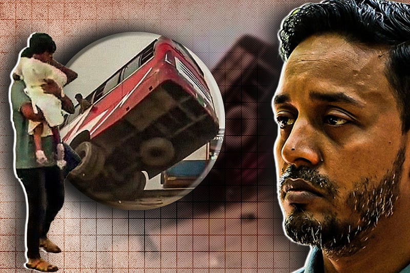 চোখের সামনেই স্ত্রী–কন্যাসহ বাসটিকে ডুবে যেতে দেখেন রেজাউল